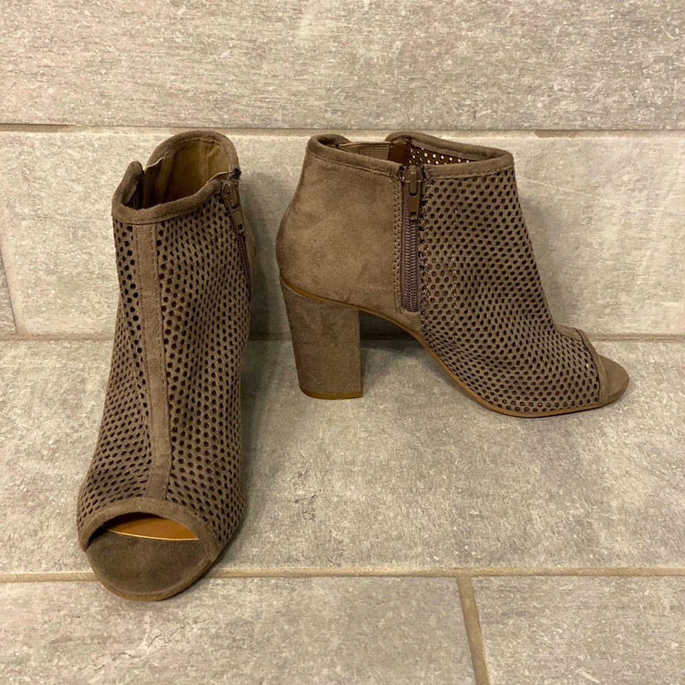 Taupe Sueded Booties